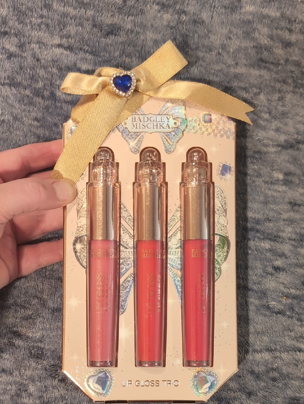 NIP Badgley Mischka Lip Gloss Trio